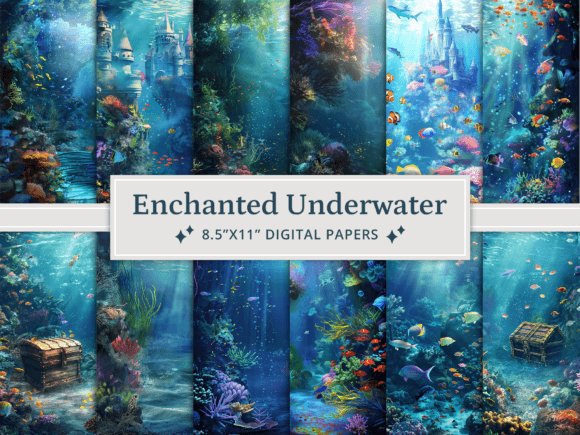 Download Enchanted Underwater Digital Papers - Digital Collection