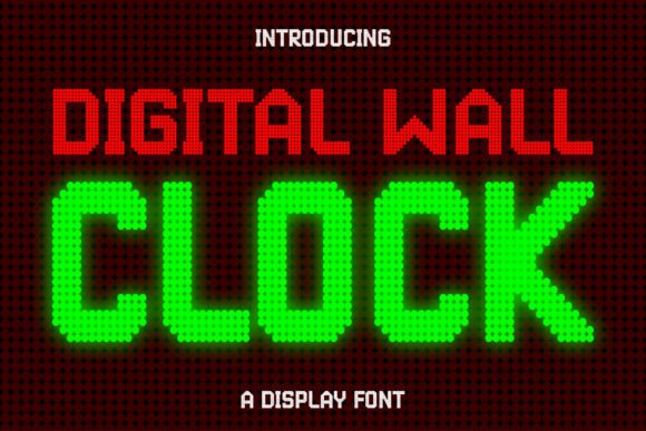 Download Digital Wall Clock - Digital Collection