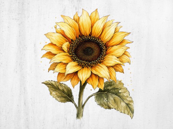 Download Sunflower PNG Digital Clipart Download - Digital Collection