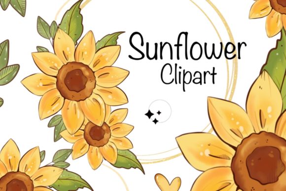 Download Sunflower Digital Clipart Set - Digital Collection