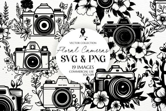 Download Floral Camera Clipart Vintage Camera SVG - Vintage camera Collection