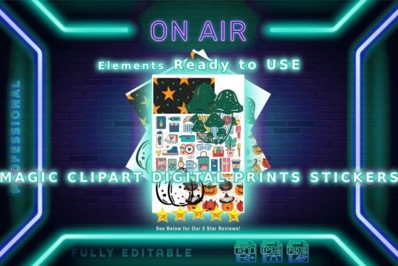 Download Magic Clipart Digital Prints Stickers - Digital Collection