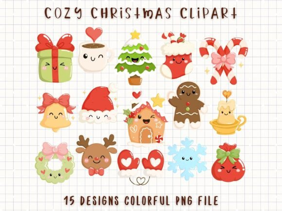 Download Cozy Christmas Clipart Cute Holiday PNG - Cozy christmas Collection