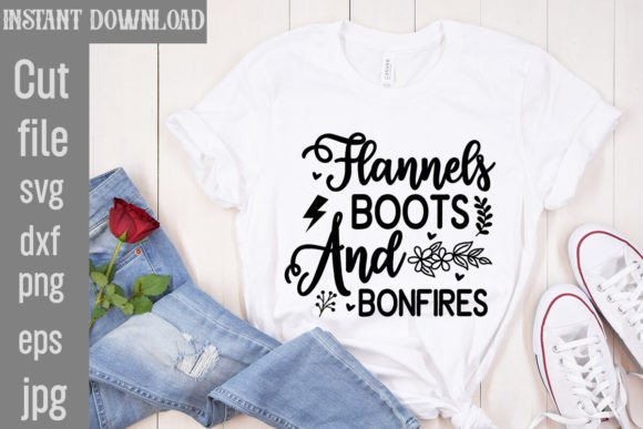 Download Flannels Boots and Bonfires SVG - Premium Resources