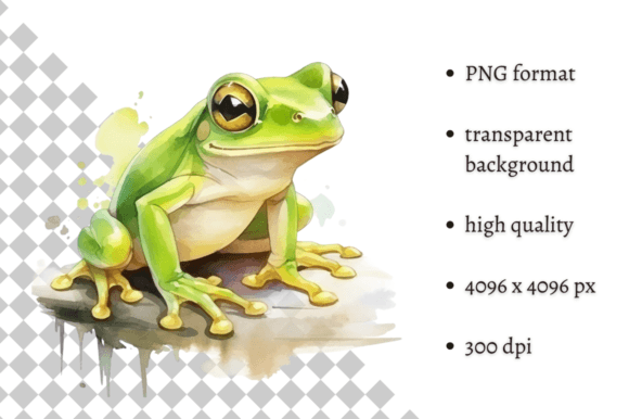 Download Watercolor Frog Individual Clipart - Individual Collection