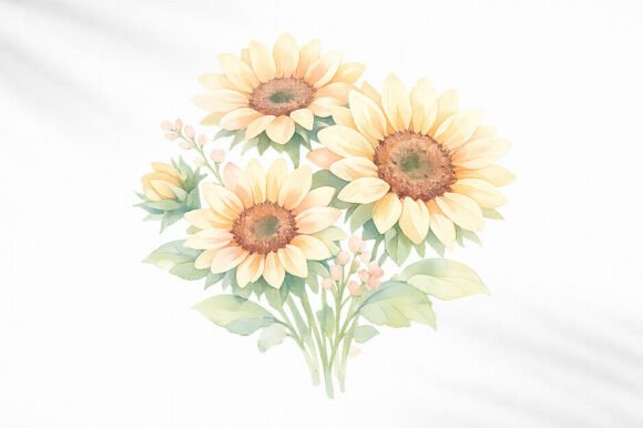 Download Cute Watercolor Sunflower PNG Clipart - Watercolor sunflower png Collection